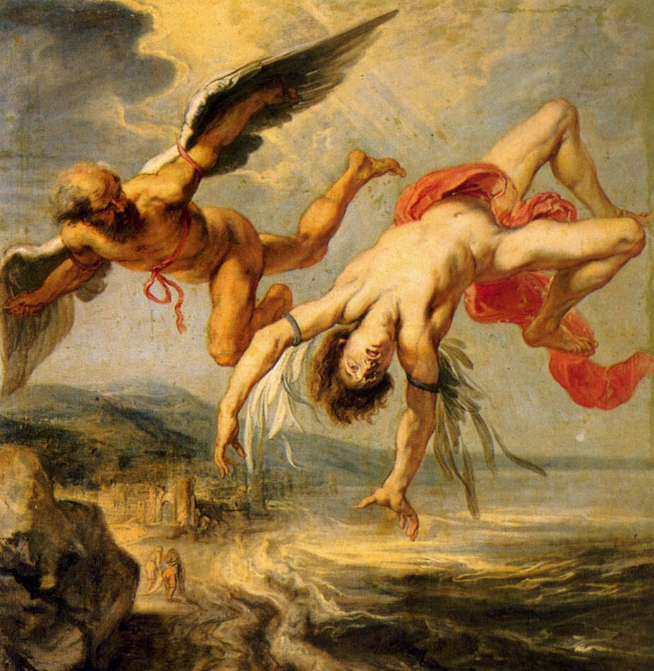 Mengapa Ada Tengkorak Di Lukisan Pemandangan Jatuhnya Icarus