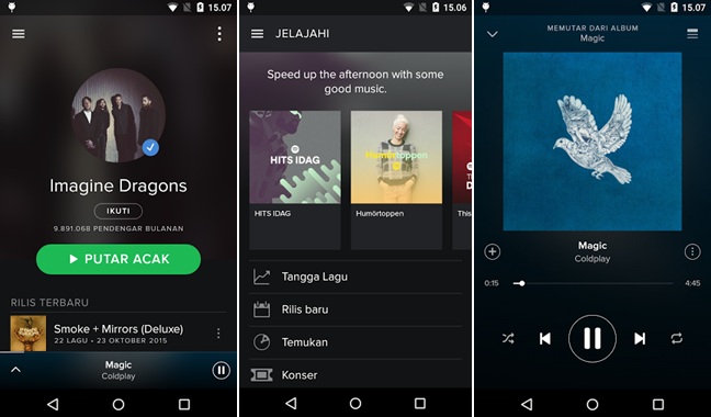 Aplikasi musik Spotify